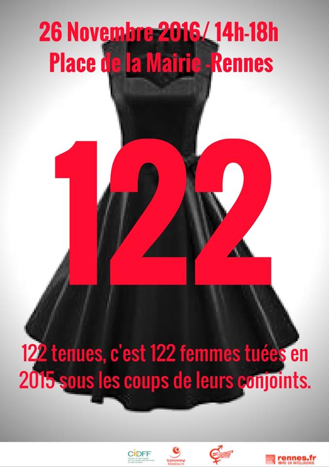 122 robes contre la violence faite aux femmes